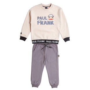 Tracksuit cotton fleece blend Paul Frank with embossed elements (12 months-5 years)