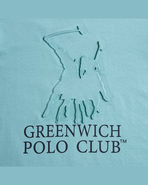 Μπλούζα Greenwich Polo Club με ανάγλυφο σχέδιο (18 μηνών-16 ετών)