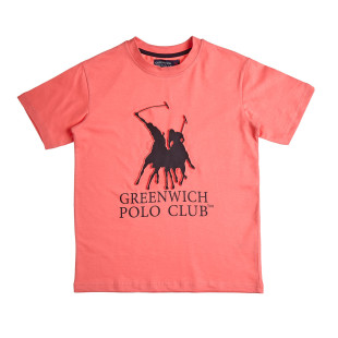 T-Shirt Greenwich Polo Club with embossed design (2-14 years)