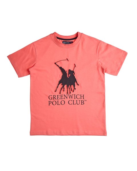 Μπλούζα Greenwich Polo Club με ανάγλυφο σχέδιο (2-14 ετών)