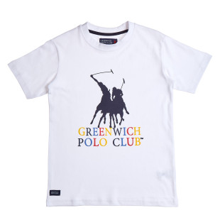 T-Shirt Greenwich Polo Club with embossed details (18 months-16 years)