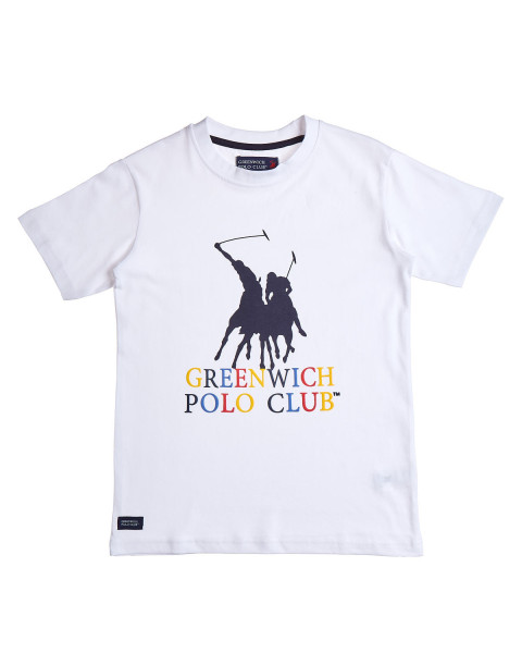 T-Shirt Greenwich Polo Club with embossed details (18 months-16 years)