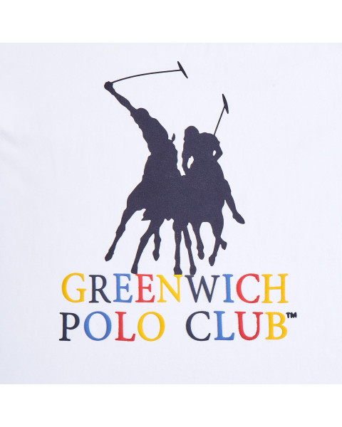 T-Shirt Greenwich Polo Club with embossed details (18 months-16 years)