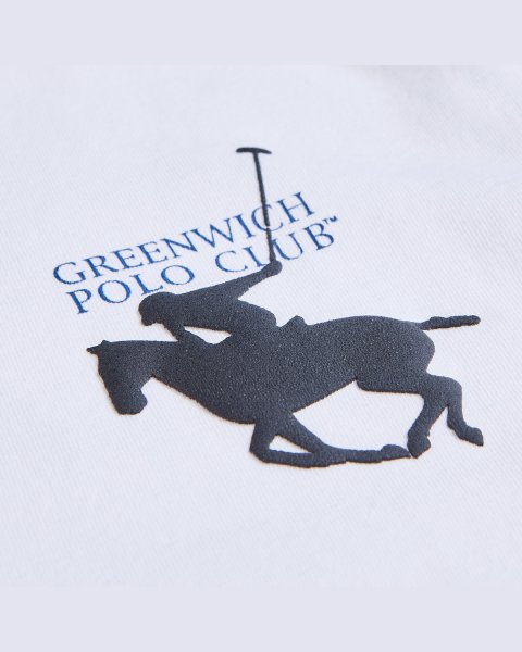 Μπλούζα Greenwich Polo Club με ανάγλυφο τύπωμα (2-16 ετών)