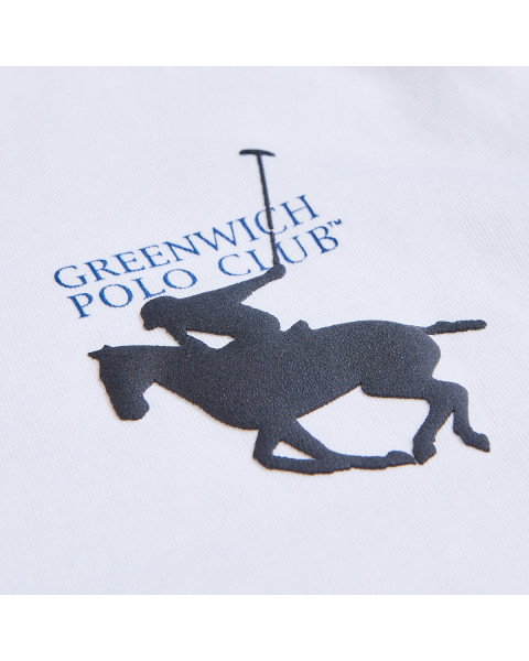 T-Shirt Greenwich Polo Club with embossed print (2-16 years)