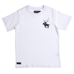 T-Shirt Greenwich Polo Club with embossed print (2-16 years)