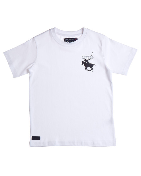 T-Shirt Greenwich Polo Club with embossed print (2-16 years)