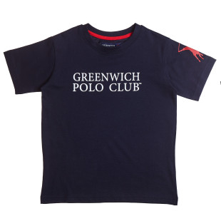 T-Shirt Greenwich Polo Club with embossed print (2-16 years)