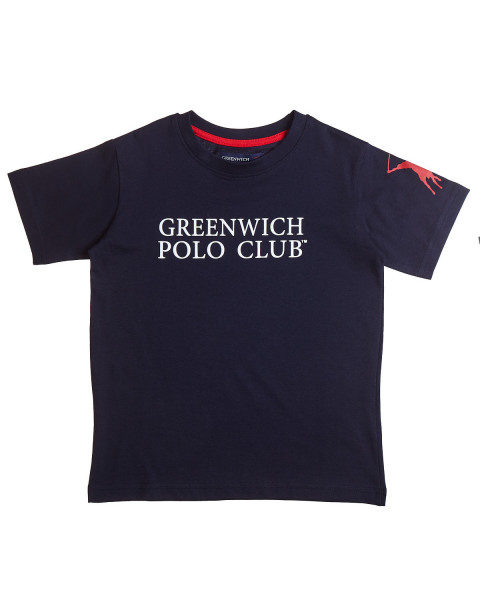 T-Shirt Greenwich Polo Club with embossed print (2-16 years)
