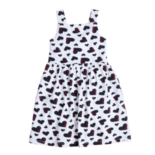 Dress with heart pattern (12 months-5 years)