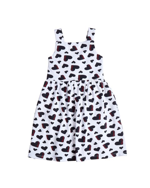 Dress with heart pattern (12 months-5 years)