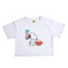 Cropped top Snoopy with embossed elements (12 months-10 years)