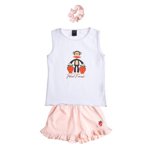 Σετ Paul Frank με ροζ scrunchie (18 μηνών-5 ετών)