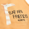 Overall with top Tender Comforts with safari print (3-18 months)