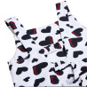 Dress with heart pattern (6-14 years)