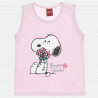 Sleeveless top Snoopy Peanuts with glitter detail (2-8 years)