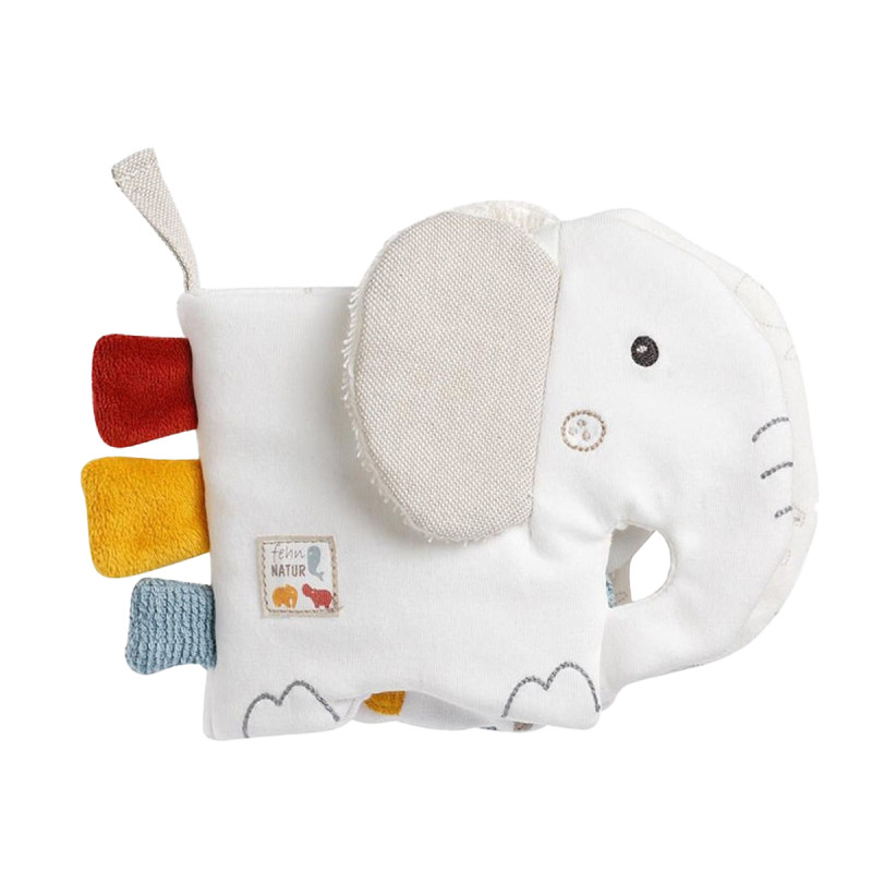 Fehn elephant plush activity book (0+ months)
