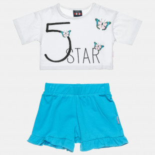 Set Five Star crop top and shorts (18 months-5 years)