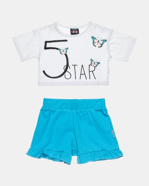 Set Five Star crop top and shorts (18 months-5 years)
