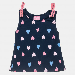 Sleeveless top with decorative bows (6-14 years)