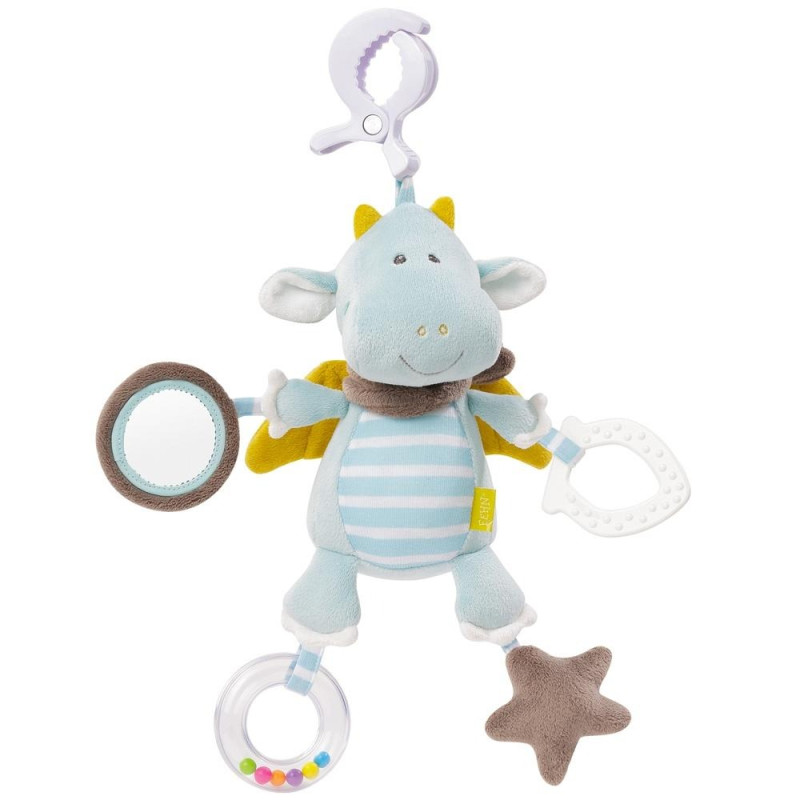 Plush toy dragon Fehn with clamp (0+ months)