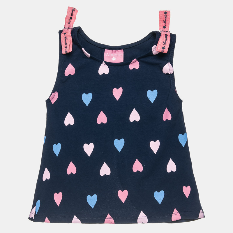 Sleeveless top with decorative bows (18 months-5 years)