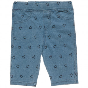 Παντελόνι κοντό με καρδιές (9 μηνών-3 ετών)