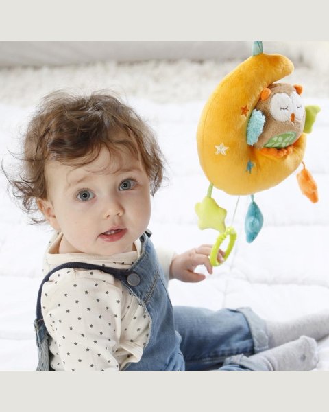 Plush toy Fehn musical owl 24cm (0+ months)