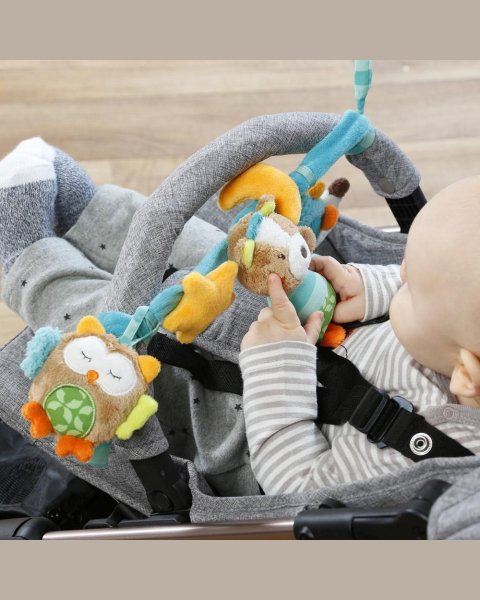 Plush pram chain Fehn pink (0+ months)  Plush pram chain Fehn pink (0+ months)