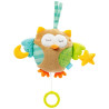 Fehn musical owl plush toy 18cm.