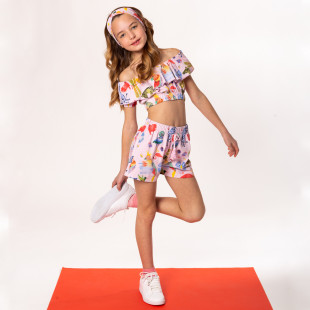 Set top, shorts and hairband (6-16 years)