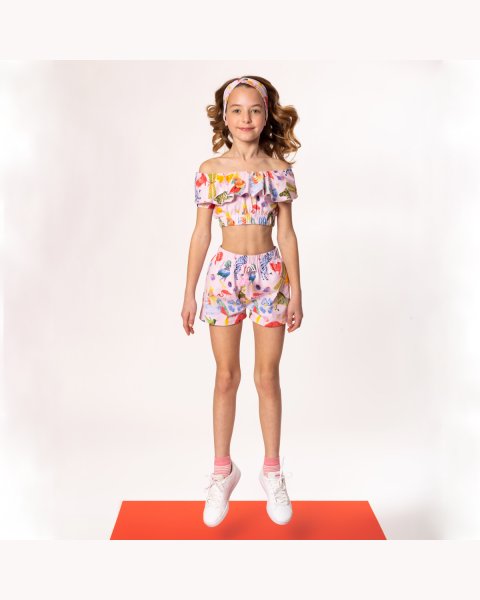 Set top, shorts and hairband (6-16 years)
