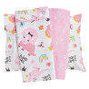 3-piece dino & butterfies sheet set Das baby (sheets 130x170, pillowcase)