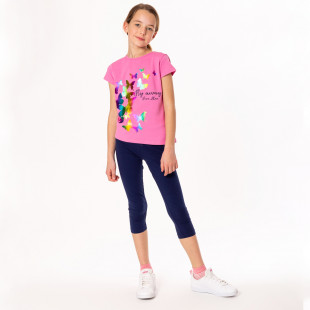 Set Five Star top with shiny details and leggings (6-16 years)