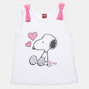 Top sleeveless Snoopy with glitter detail (2-8 years)