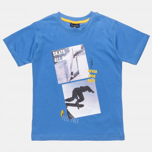 Μπλούζα με τύπωμα Skate All Day (6-16 ετών)