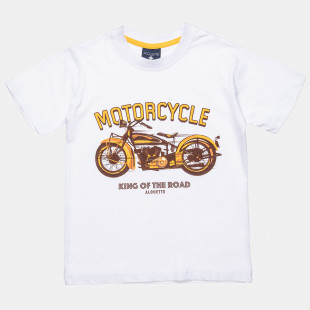 Μπλούζα με τύπωμα Motorcycle (6-16 ετών)