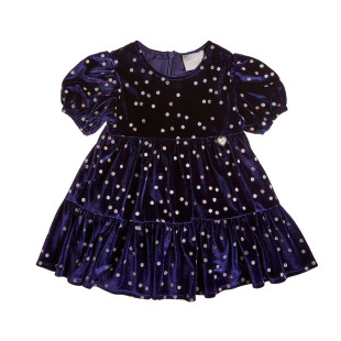 Dress with ruffles and glitter details (12 months-5 years)
