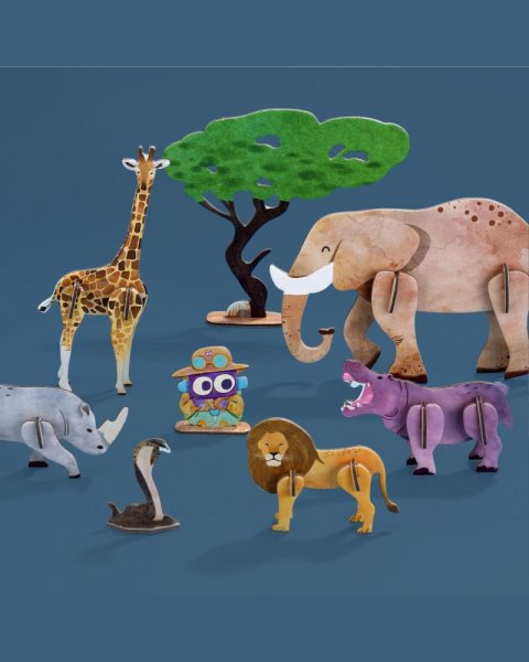 Puzzle Magnetic MierEdu All About Animals (3+ years)