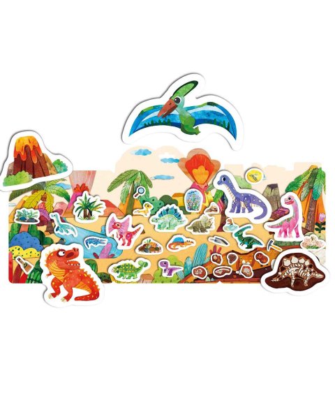 Stickers reusable Dinosaurs MierEdu (3+ years)