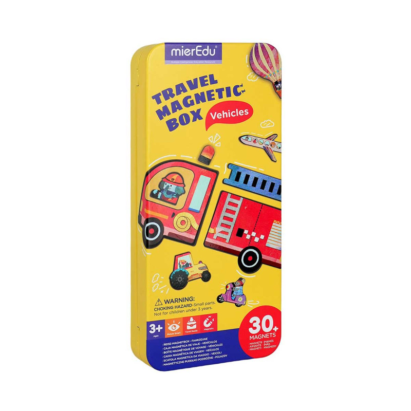 Toy mierEdu magnetic puzzle - Vehicles (3+ ετών)