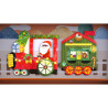 Παιχνίδι mierEdu παζλ μαγνητικό - Τρένα (3+ ετών)