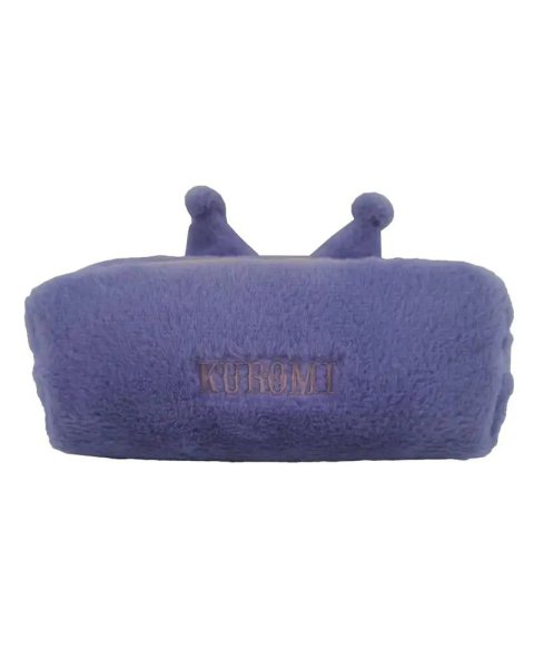 Pencil case with fluffy tecture Kuromi