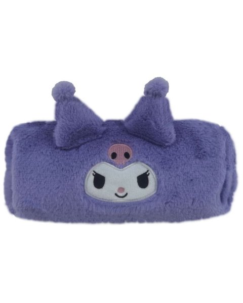 Pencil case with fluffy tecture Kuromi