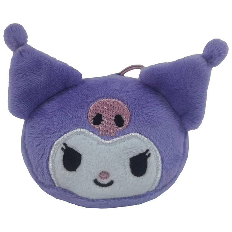 Keyring with fluffy texture Kuromi