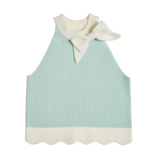 Viscose top with bow (6-14 years)