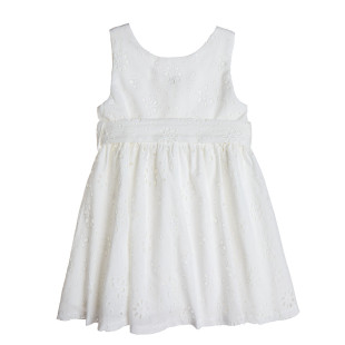 Dress with cutwork embroidery (12 months-5 years)