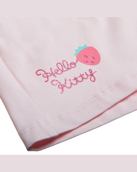 Σετ Hello Kitty με ροζ scrunchie (18 μηνών-5 ετών)