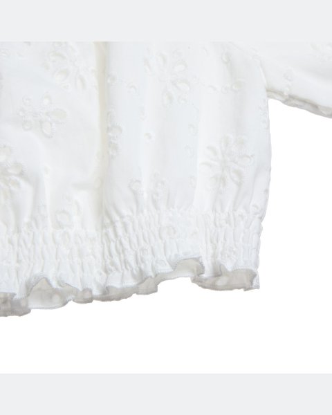 Set with cutwork embroidery and headband (18 months-5 years)