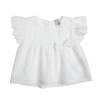 Set top, shorts and headband with cutwork embroidery (6-18 months)